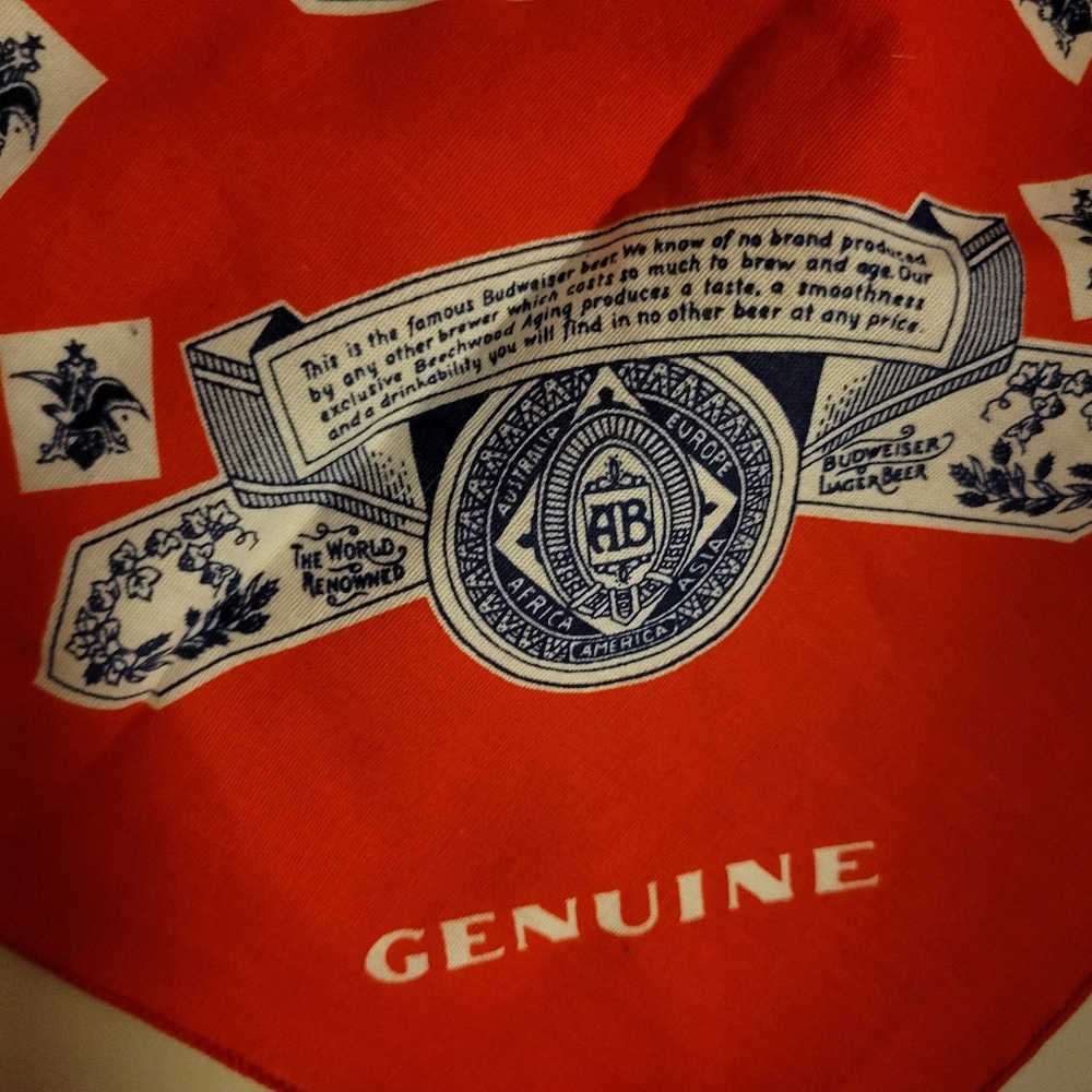 Retro Beer Bandanas ~ Michelob & Budweiser ~ GUC ~ Unisex ~ - Picture 10 of 13